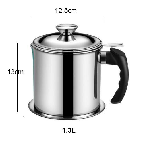 304 Stainless Steel Japanese Deep Frying Pot with a Thermometer Cooking Tools Set Kitchen Accessories: Pot strainer