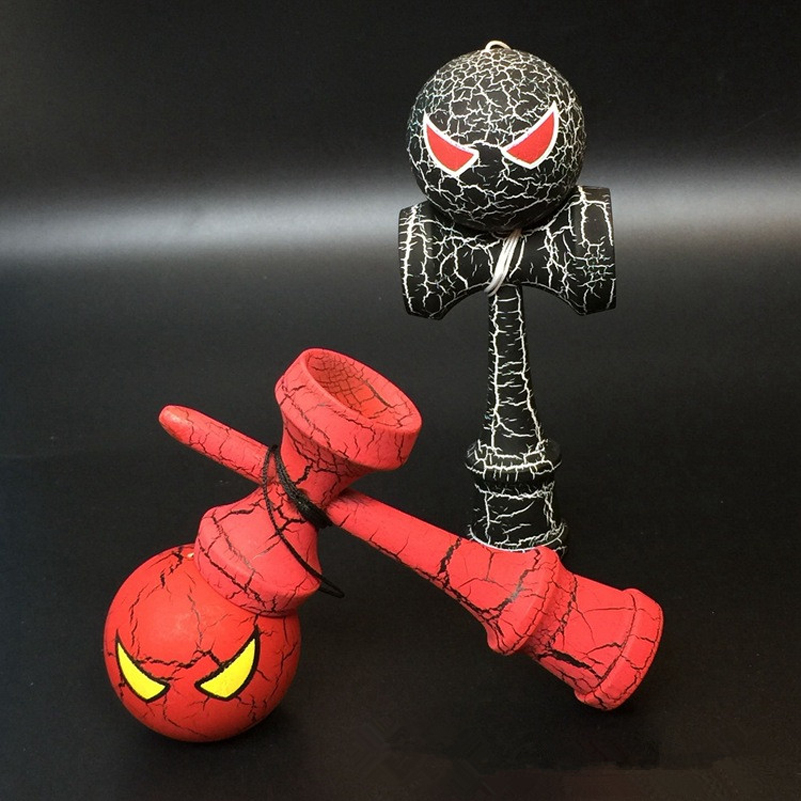 Kendama araña de madera completa Kendama de dibujos animados Skillful Kendama Aire Libre pelota para juego de malabares, juguetes para