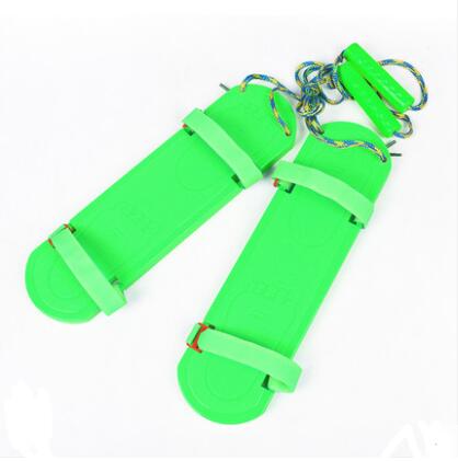 Suzakoo Outdoor fitness equipment walking board sensory balance training for kids: green