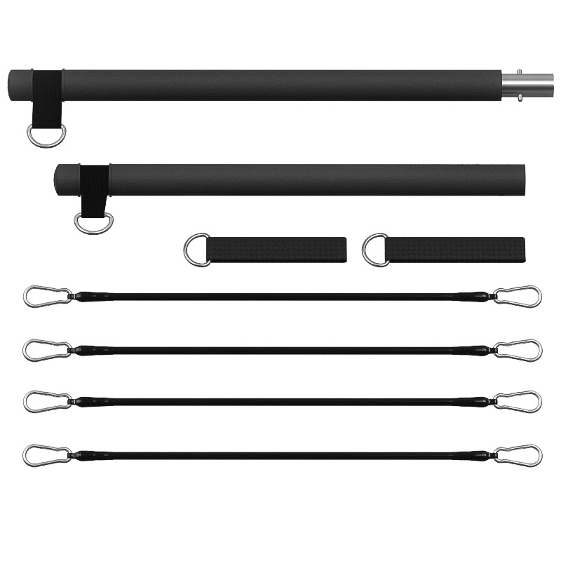 Pilates Kit Met Weerstandsbanden, Multifunctionele Yoga Pilates, Draagbare Home Gym Pilates Weerstandskit Full Body Workouts: Paars