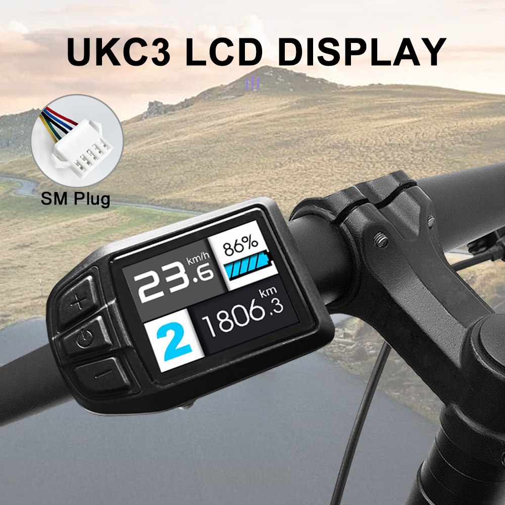 Electric Bike S866 Display S900 UKC1 M3 M5 LCD Panel Screen with SM/Waterproof Plug Matching JN controller Bicycle Accessories