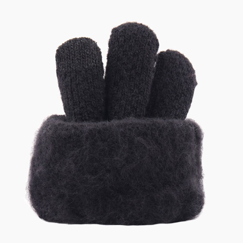 Menn vinterfarge full finger berøringsskjerm fleece foret varm strikketømmer kjøkkenhage kutt resistente hansker