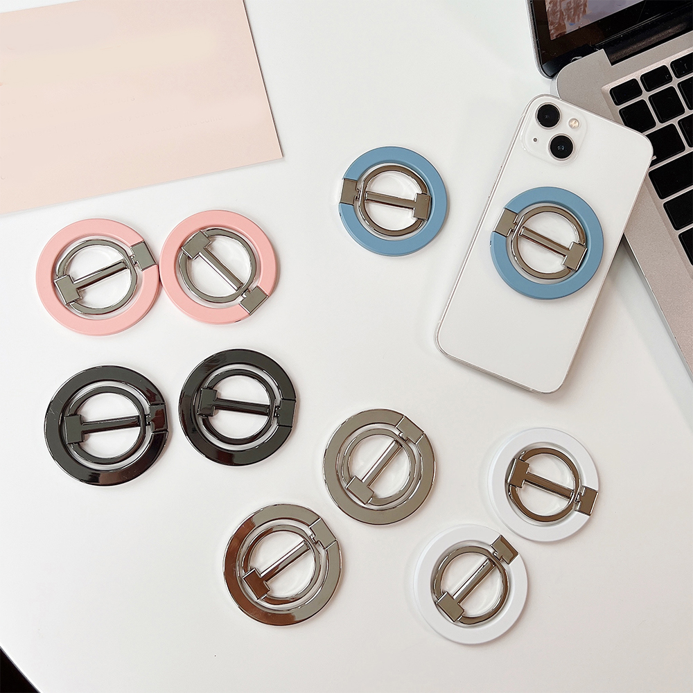Magnesafe metalowy brokat w proszku silny magnetyczny uchwyt pierścieniowy ssący do uchwytu na telefon komórkowy z metalowym ładowaniem obrotowym 360 ° uniwersalny