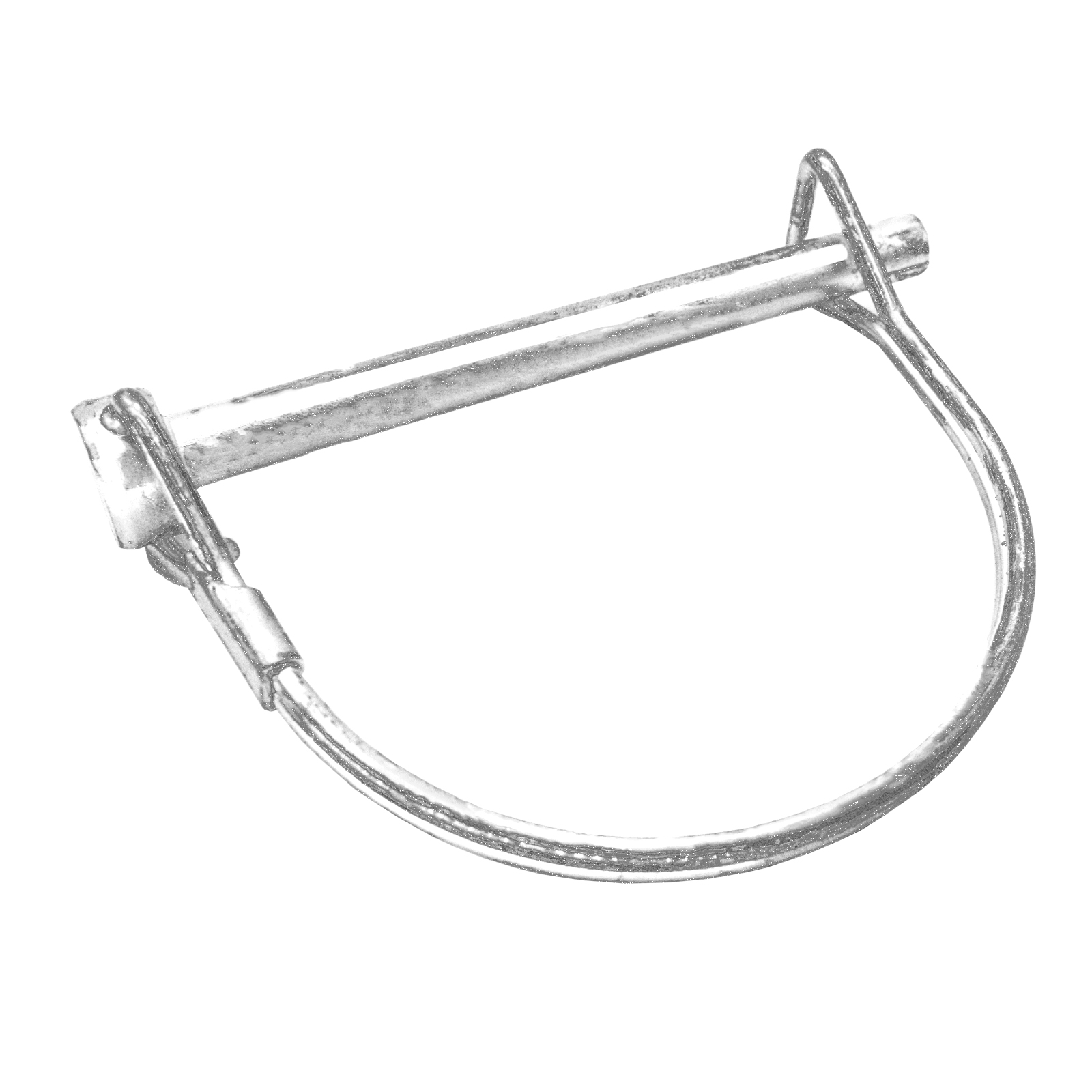 Sneltrailer Koppeling Veiligheid Drukknop Pin Lock 1/4 ”6Mm Dia X 50Mm 70Mm D Ring Rond Boog Trekhaak Boot Fiets Auto Onderdelen