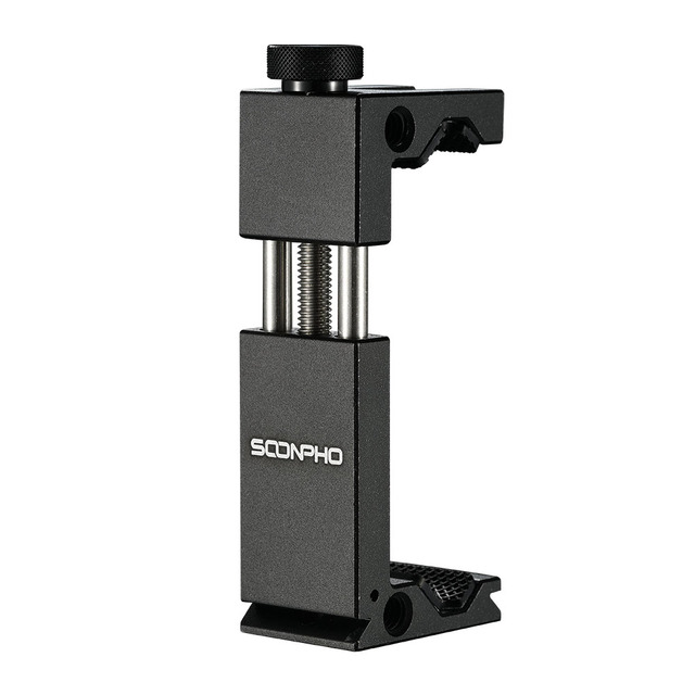 SOONPHO Tripod For Phone Mount Mobile Phone Tripod Clip Holder Clamp Adapter For iPhone XS 8plus X Samsung Huawei: Default Title