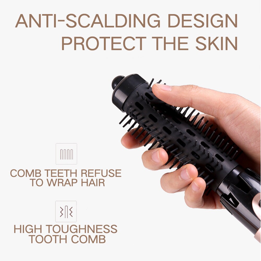 4 IN 1 Hair Curlers Straightener Automatic Dryer Brush Hair Curler Hairstyle Curling Iron Big Wave Curler Krultang