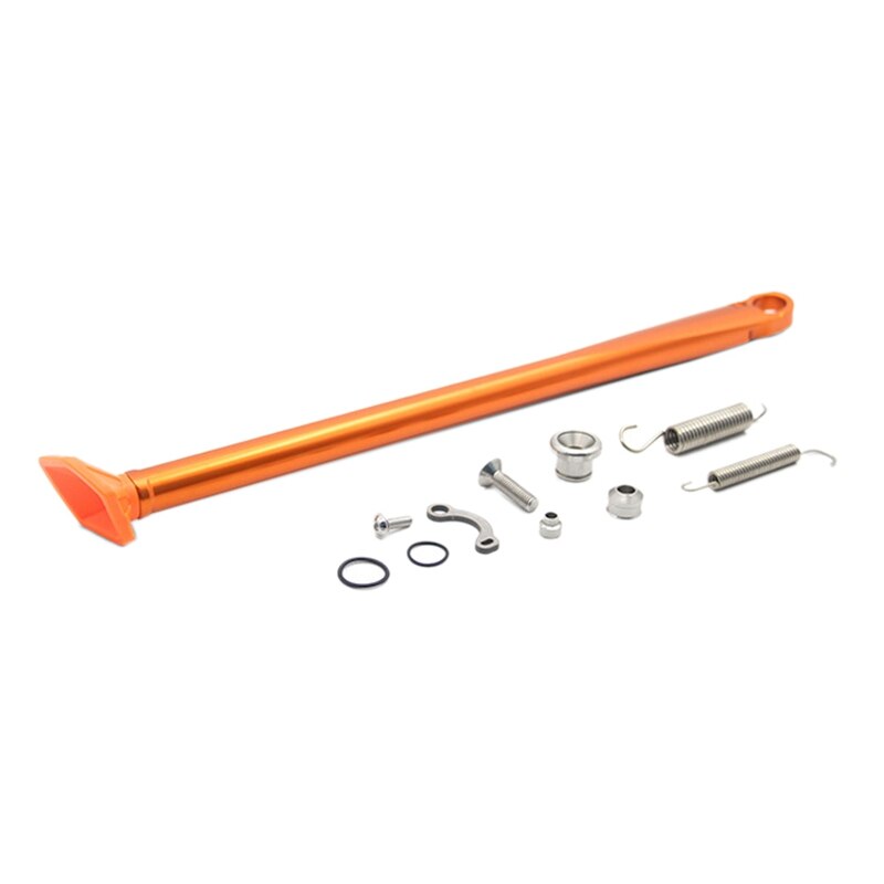 Pata de cabra para moto, soporte lateral de estacionamiento para KTM 150, 200, 250, 300, 350, 400, 450, 500, XC, XCW, XCF, XCFW, EXC, EXCF, EXC-F, para Husqvarna: Naranja