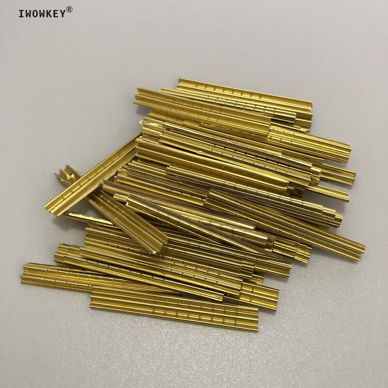 100 unids/lote de herramientas de cerrajero, tira de papel de aluminio con acabado, 2 tipos de doble fila, consumibles de llave de lámina de estaño dorado y plateado