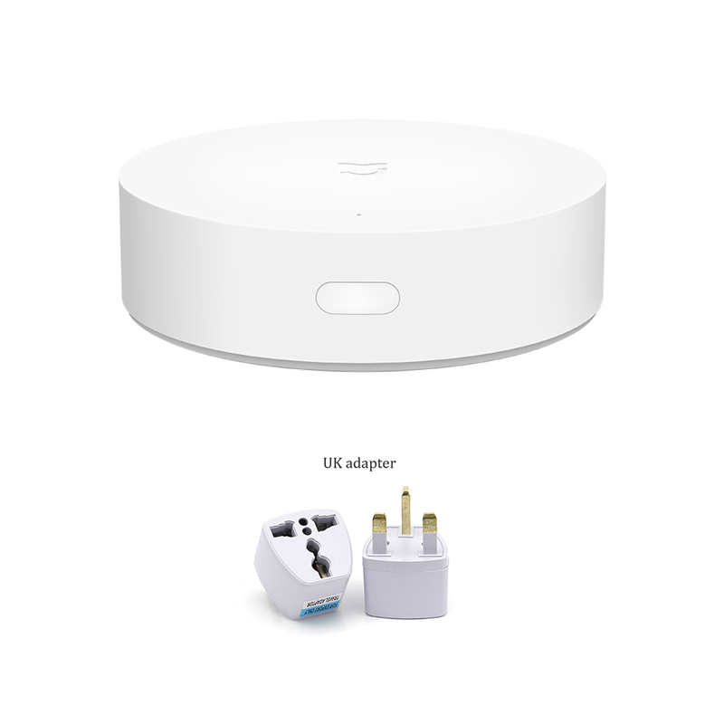 Nyeste xiaomi mijia multifunktionel gateway zigbee wifi bluetooth mesh hub smart home hub arbejde med mi home app apple homekit: Tilføj uk adapter