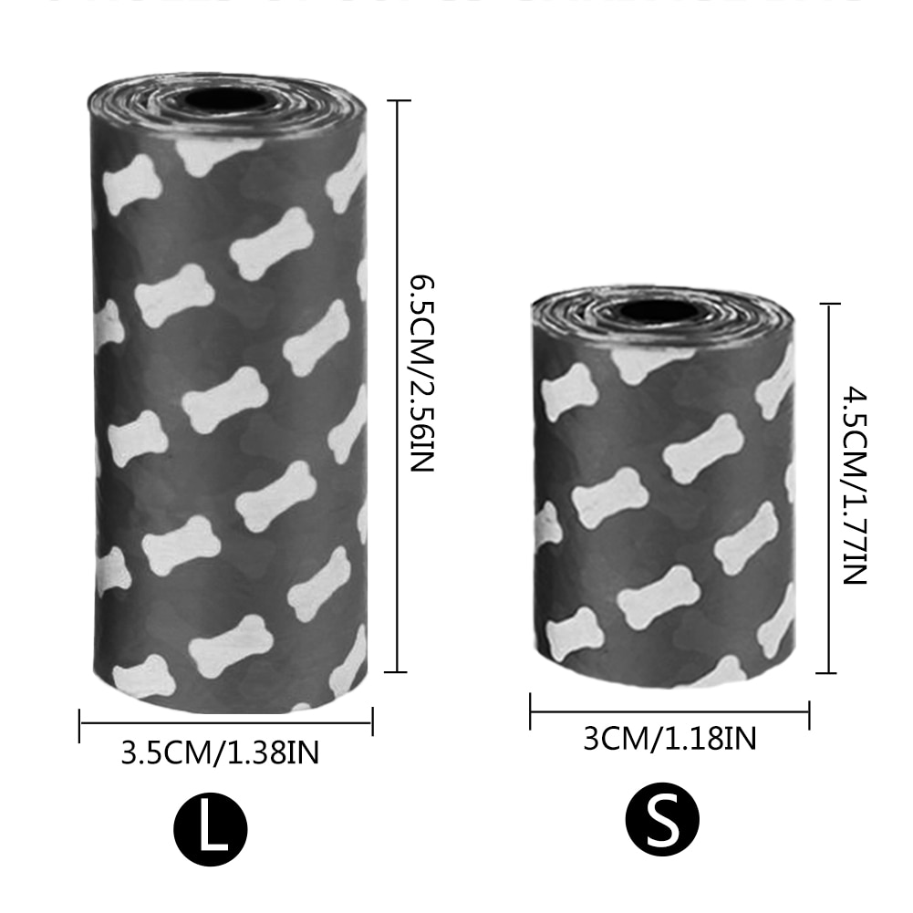 15/30/45/90/150 pièces Chien Dégradable Sac Poubelle Chien Merde Sacs Épais Et Solide Caca Sacs Pour Chiens Pour Pelle Pince