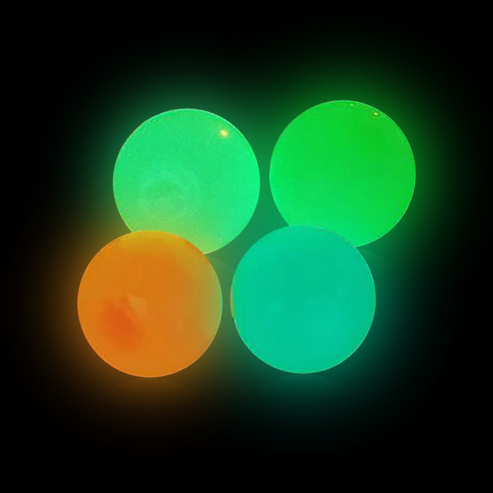 4Pcs Stick Wand Ball Fluoreszierende Squash Weihnachten Klebrige Ziel Ball Dekompression Werfen Zappeln Spielzeug Kinder Neuheit Stress Relief