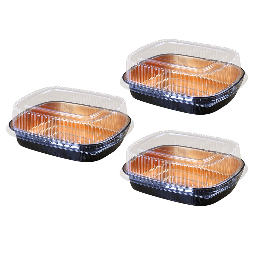 3 Sets Japanese Cuisine Lunch Box Fruit Salad Packing Box Disposable Japanese Cuisine Box Dumpling Packing Box for Restaurant