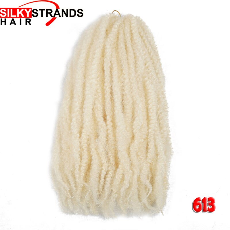 18 Inch Ombre Marley Braids Crochet Hair Crochet Braid Twist Box Afro Synthetic Jumbo Braiding Hair Extensions For Black Women: #613 / 1 pack