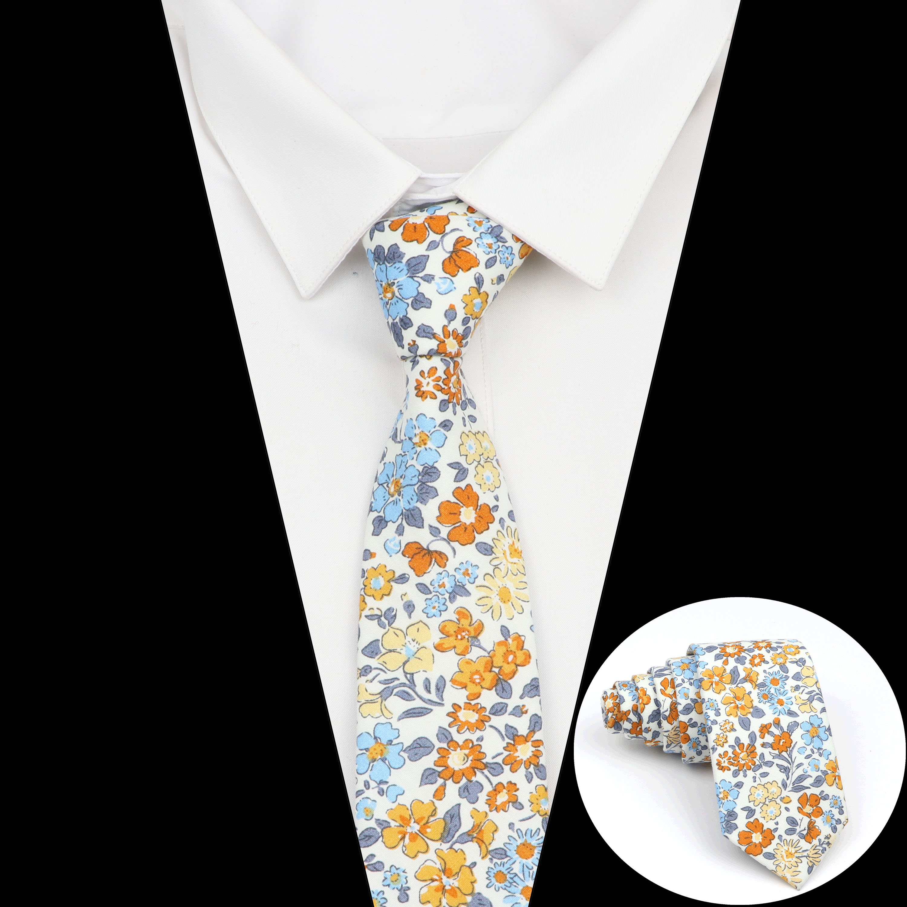 Nueva corbata Floral de algodón para hombres y mujeres, corbata ajustada con estampado para boda, corbatas informales para hombre, trajes clásicos, corbata de flores