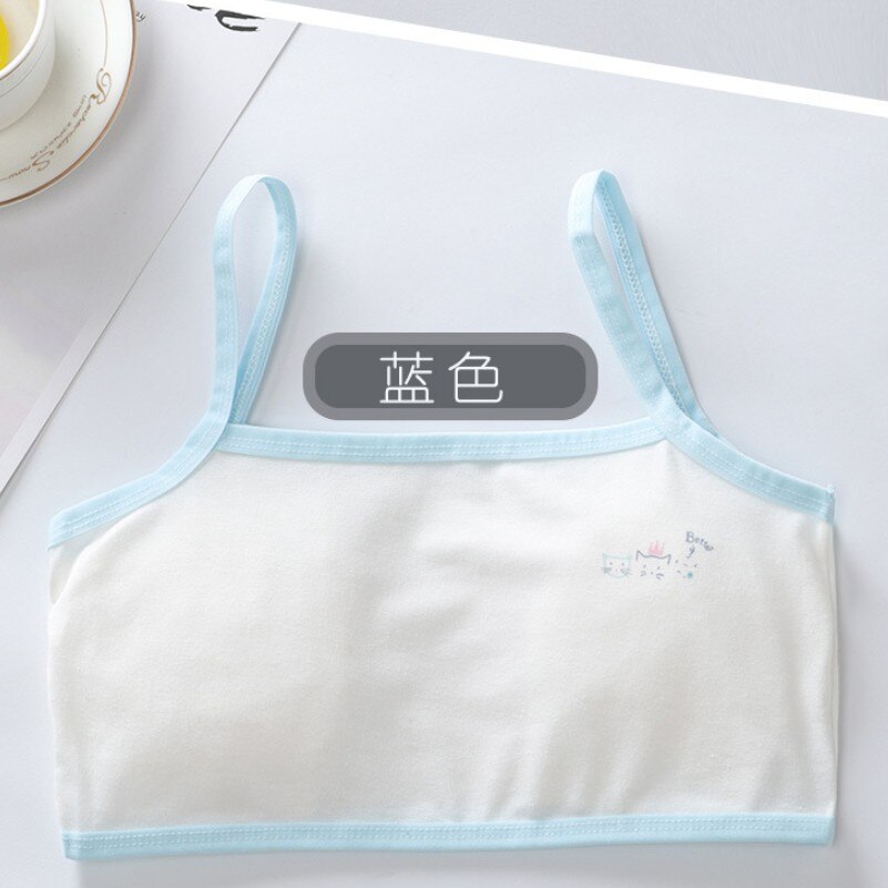 5 pièces filles sous-vêtements respirants coton soutien-gorge fronde avec des lettres pour enfants adolescent formation petit gilet 8-16Y: 2