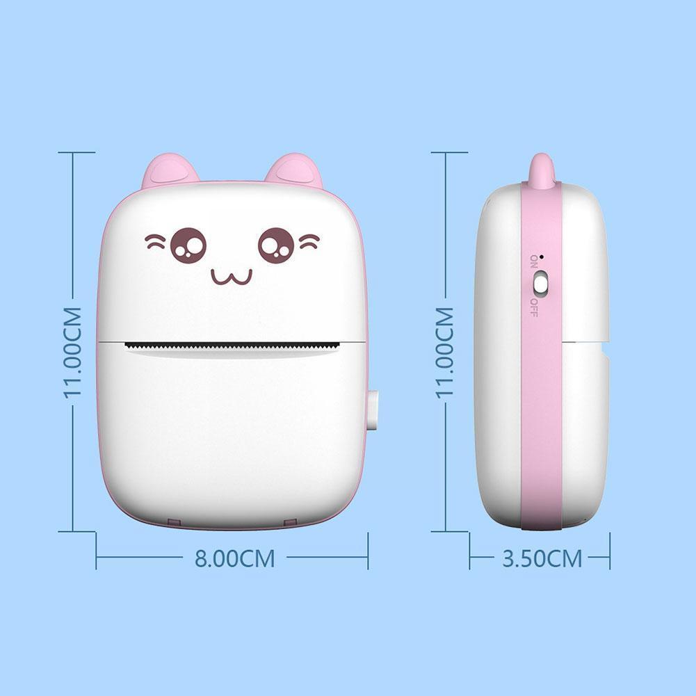 Mini Portable Printer Photo Pocket Photo Bluetooth Sticker Printer 200 Thermal Stable Printer DPI Mobile Label V4.0 Receipt