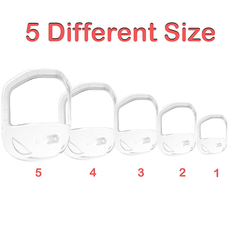 5 pçs/set ferramenta de estilo de barba transparente e modelo de barbear para homens modelador de estilo de bigode