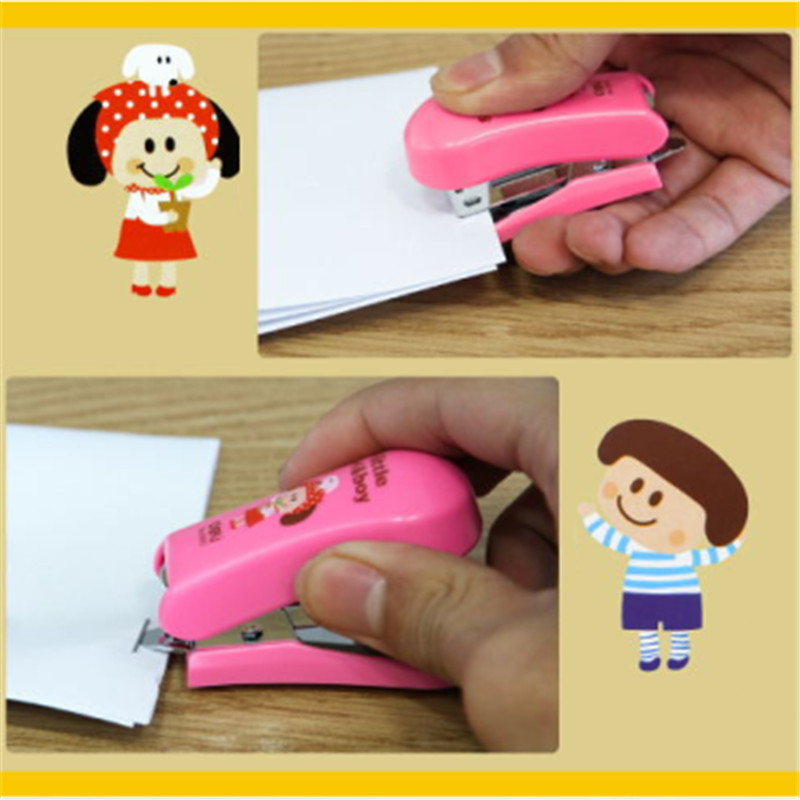 Mini Stapler, portable Stapler Set ， include Stapler staple remover & Standard Staples, 3-in-1 , 12 Sheet Capacity, -LF01-149