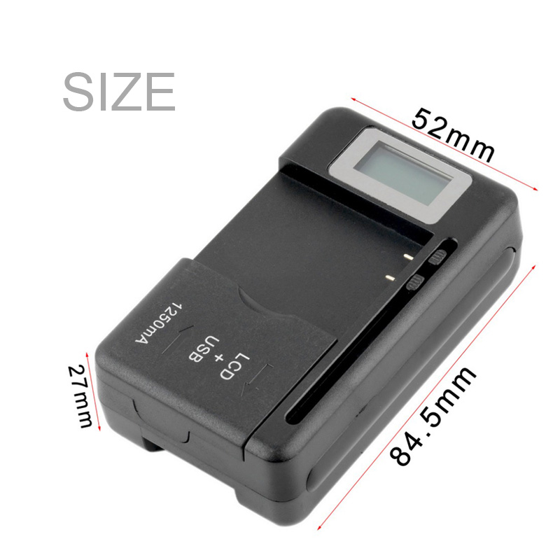 Vaorlo mobil batterilader universell lcd indikator skjerm usb-havn mobiltelefon ladere batterilading eu oss uk støpsel
