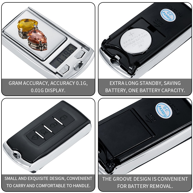 Balance de poche numérique haute sensibilité balance de bijoux Portable