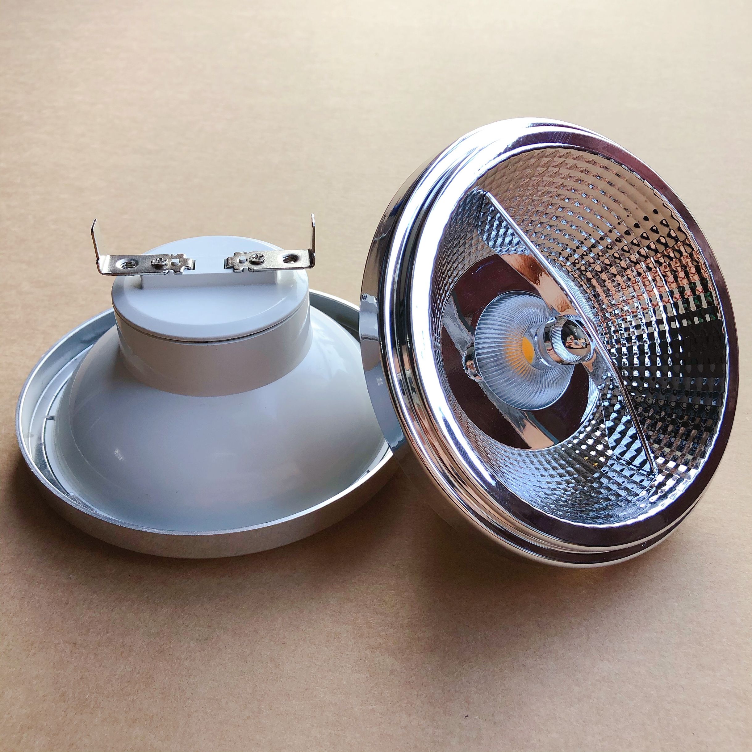 Dimmable10W 15W AR111 luz LED G53 GU10 QR111 COB foco incorporado bombilla blanca cálida lámparas hoteles iluminación interior