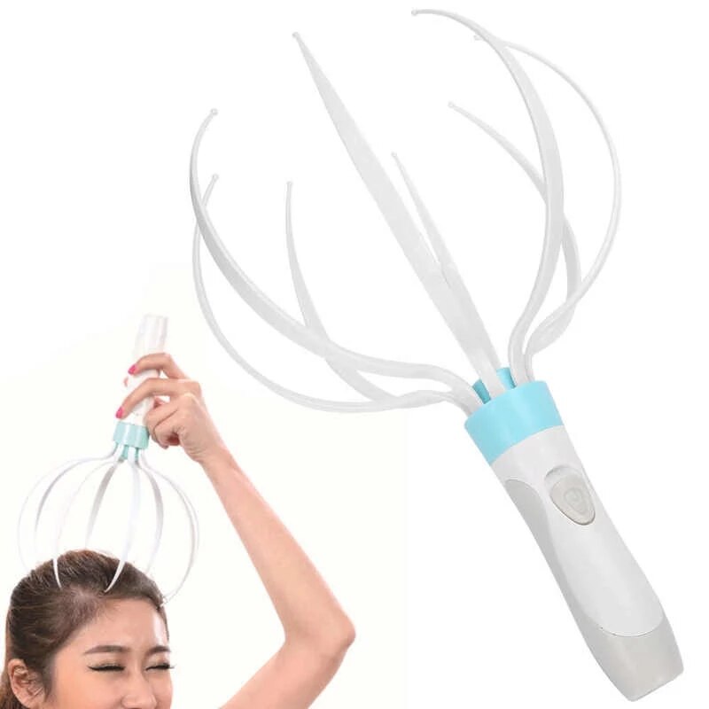 Draagbare Elektrische Head Massager Hoofdhuid Borstels Hersenen Pijnbestrijding + Body Massage Roller Spier Ontspannen Pijnbestrijding