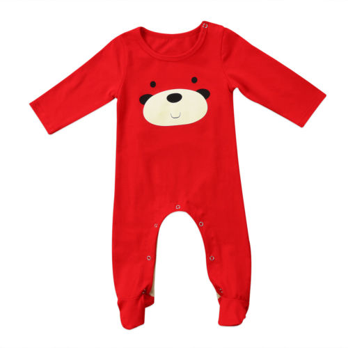 Leuke Pasgeboren Baby Baby Jongens Meisje Kleding Kerst Herten Romper Jumpsuit Kid Outfits Kleding