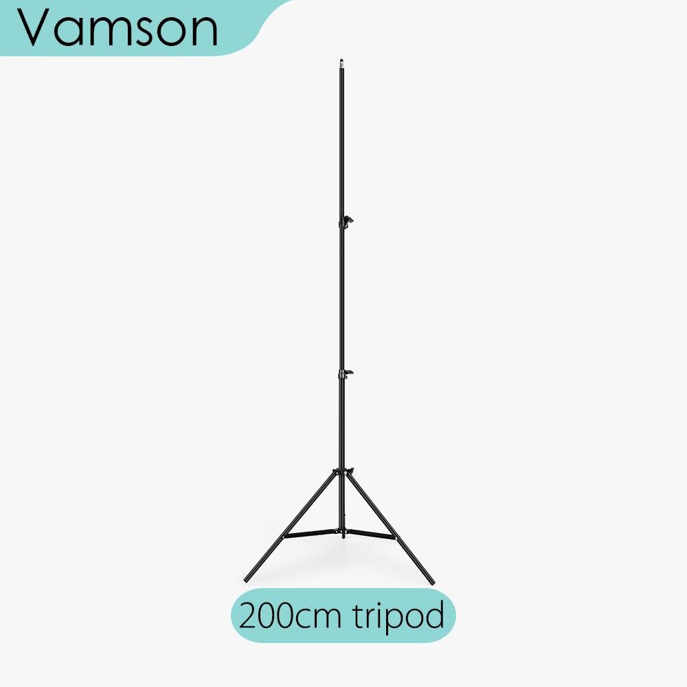 Vamson Kan Foto 'S Nemen Video, Live-uitzending Selfie Stok Statief Voor Telefoon Camera Stands Reflectoren Foto Studio Video VLS01B