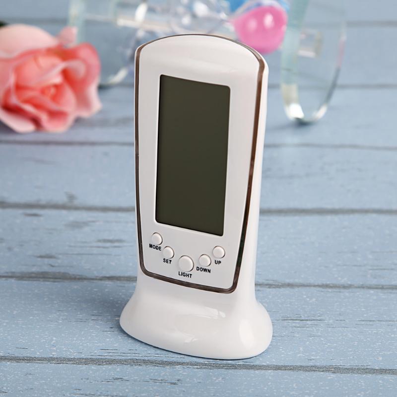 1PCS Multifunction Calendar Thermometer Backlight LED Electronic Screen Digital Alarm Clock Desktop Clock Home Gadget