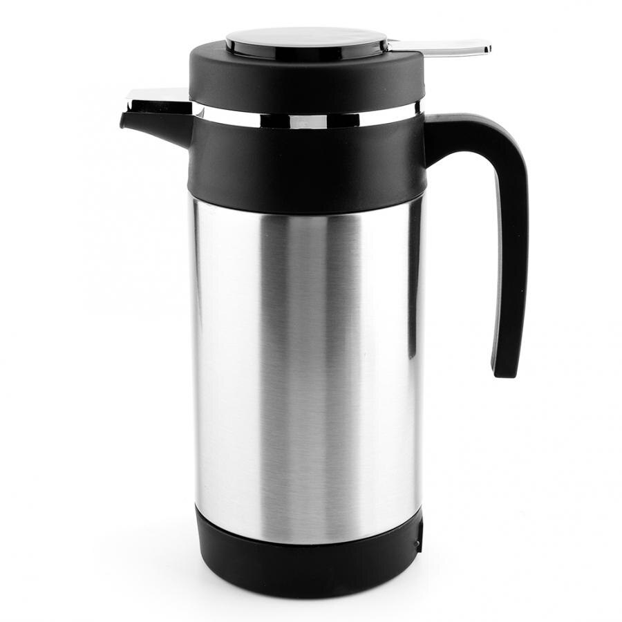 1000ml elkedel rustfrit stål bil el -kedel kaffe te vand varmekop 12v 120w vand varmekop
