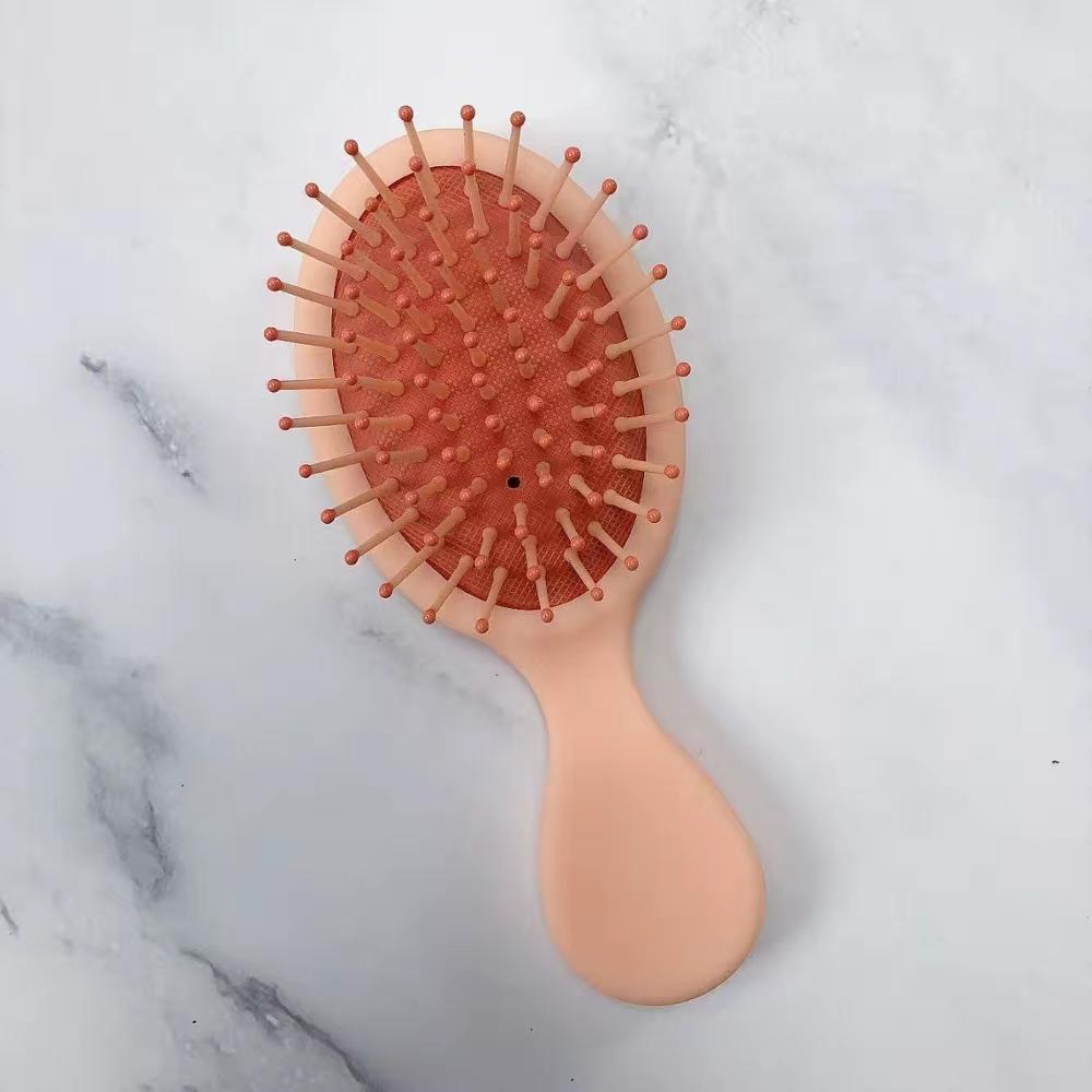 Freeship Mini Air Cushion Comb Travel Curly Hair Comb Home Air Cushion Massage Comb Home Men and Women Style Hair Rolling Comb: Light Green