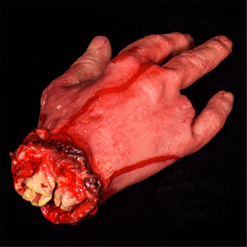 Gebroken Vinger Hand Voet Bloed Horror Prank Speelgoed Halloween Decoratie Afgehakte Bloody Hand Dode Gebroken Hand Gadgets