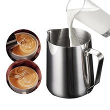 Rvs Melkopschuimer Koffie Melkkan Cappuccino 350 ml/600 ml/1000 ml Coffeeware Melk Cilinder cup Keuken Gadgets