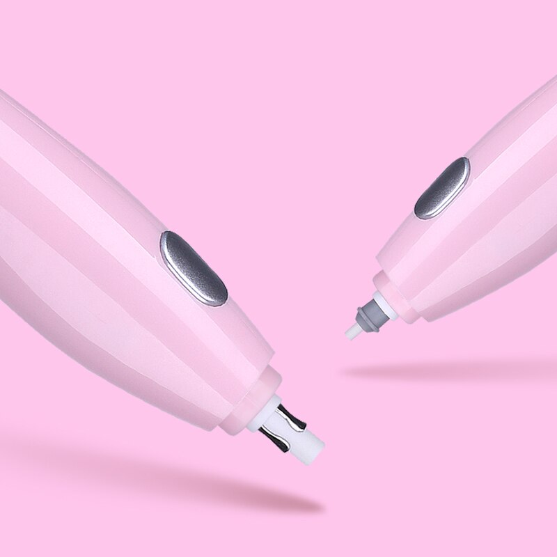 Kawaii usb opladning elektrisk viskelæder mekanisk blyant gummi søde elektroniske viskelædere til børn papirvarer kontor skoleartikler