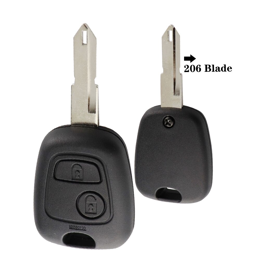 YIQIXIN 2 Button Remote Key Shell For Peugeot 107 206 207 306 307 407 For Citroen Car Key Fob Replacement Case Cover For Toyota: NE73 206 Key Shell