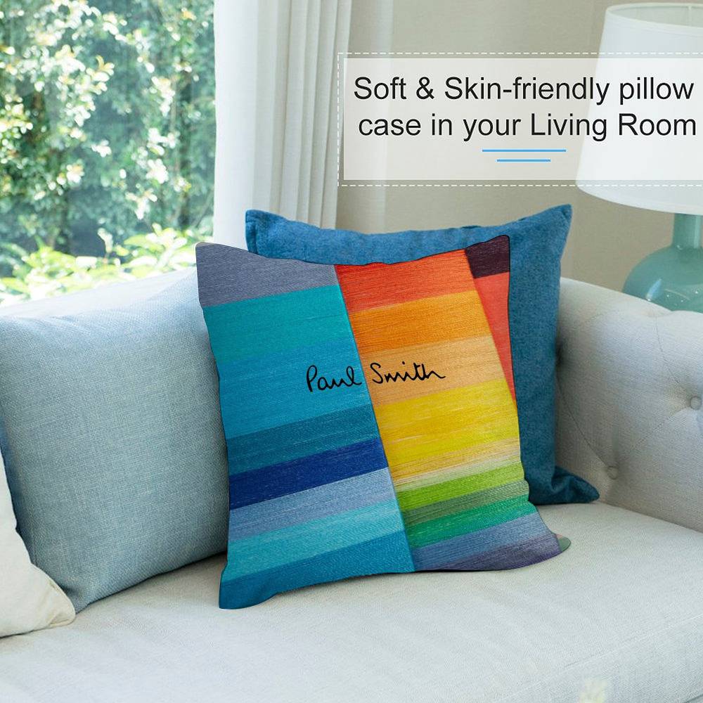 Art P-PaulS-s S-SmithS Pillow Case Short plush Double-sided Print Square Throw Pillow Covers Sofa Home Cushion Decor