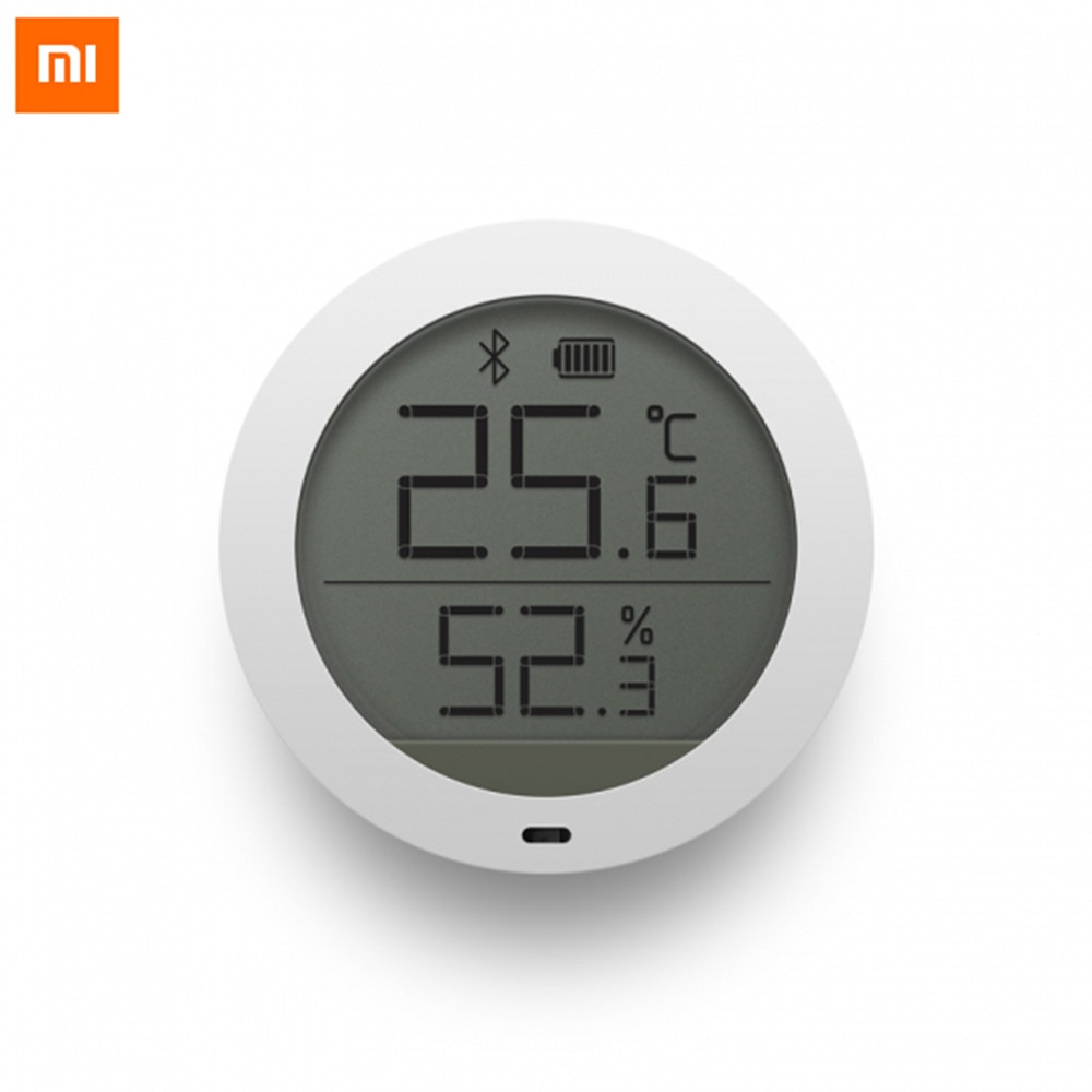 Higrotermógrafo Bluetooth Mijia de Xiaomi, higrómetro de alta sensibilidad, termómetro, pantalla LCD, Sensor inteligente de temperatura del hogar y humedad: Default Title