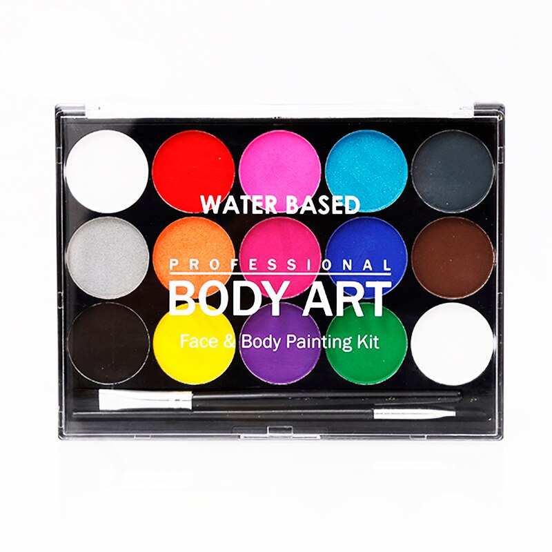 15 Kleur Gezicht Schilderen, Body Art Schilderij Veilig En Wasbaar Make-Up Palet