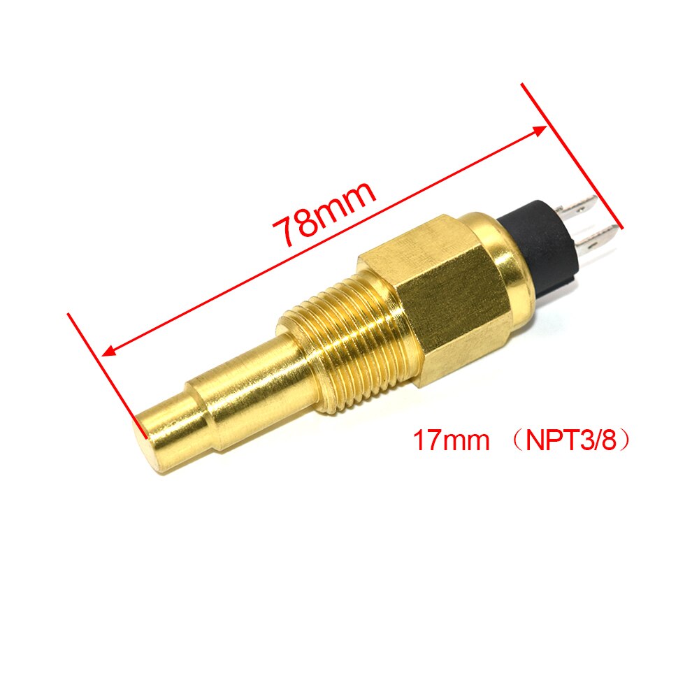 14mm 17mm 21mm Universal Water Temperature Sensor Diesel Engine With Temp Alarm For Car Auto Truck Racing Water Temp Gauge: 1PC 17MM