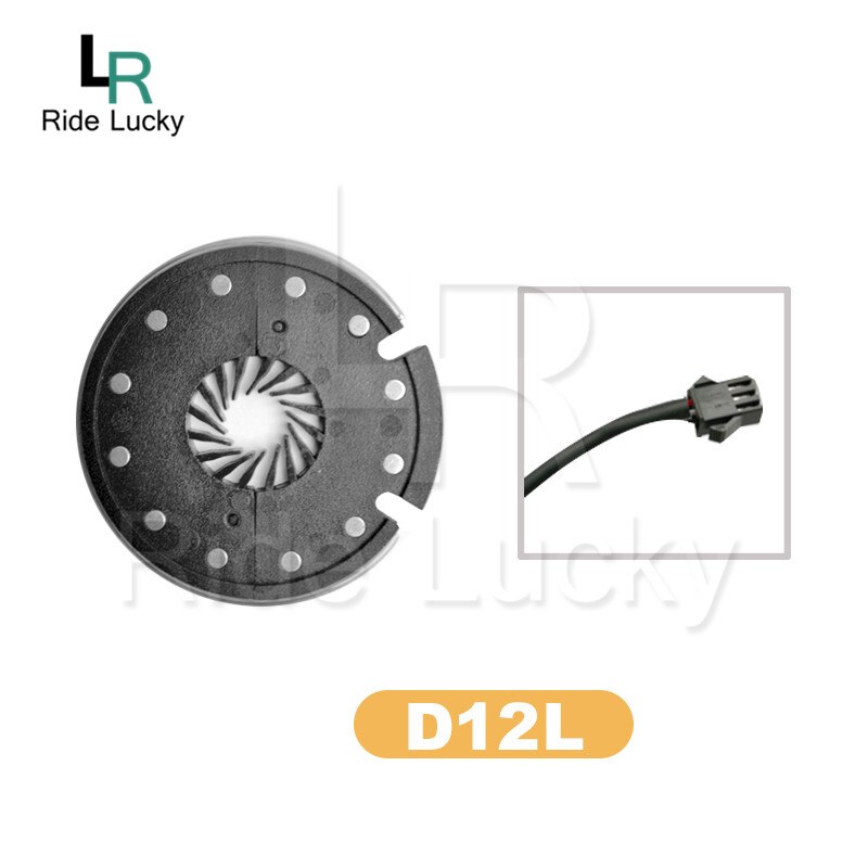 Ebike Waterproof Normal connector Plug PAS Pedal Assist Sensor Double hall 12 Magnets V12 D12 Left Side PAS System: SM D12L 12 signal