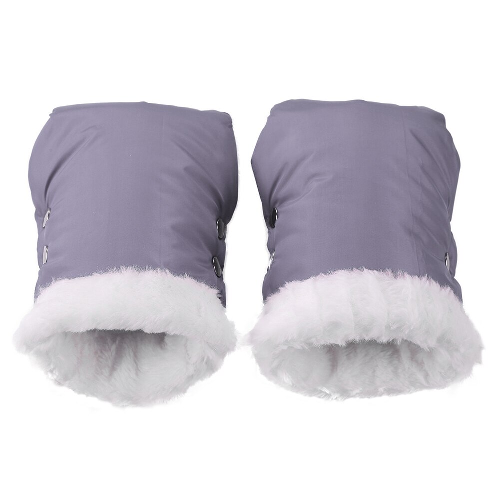 1 Paar Wandelwagen Handschoenen Waterdichte Kinderwagen Accessoire Winter Warme Wandelwagen Handschoenen Zachte Handschoenen Hand Muff Kinderwagen Accessoires: Grijs