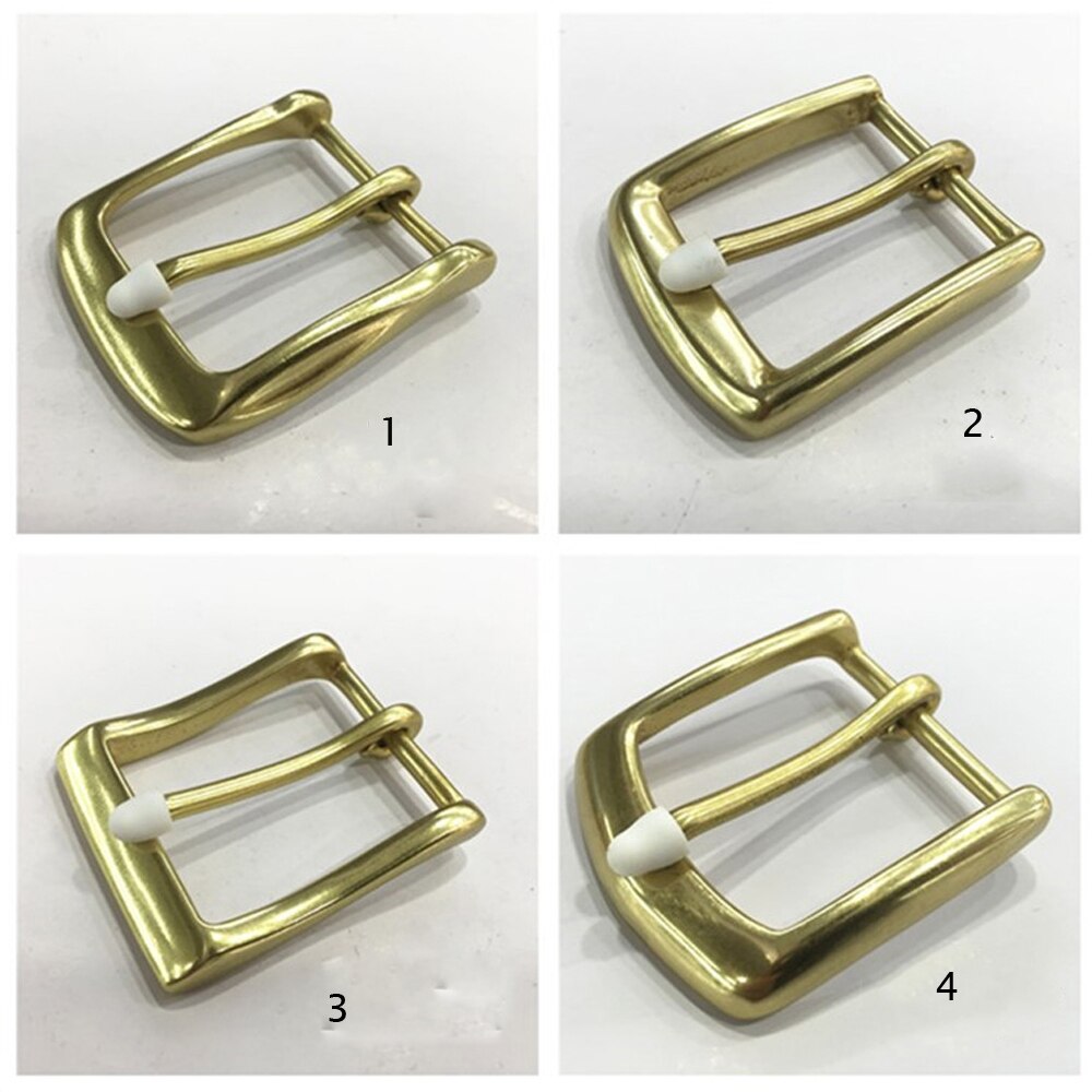 Boucle ardillon de ceinture en cuir pour hommes et femmes, bricolage, matériel en laiton massif, intérieur 40mm, 5 pièces/lot,