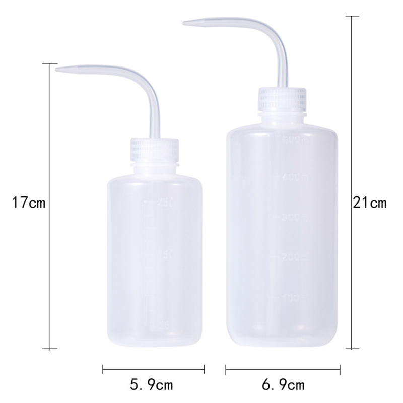 250/500/1000ML Watering Device Flower Succulent Plants Pot Growing Seed Curve Mouth Water Bottle with Scale Fertilization Bottle