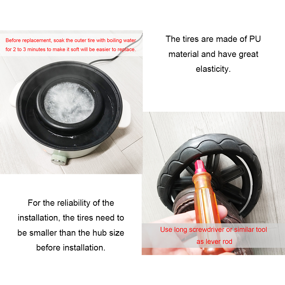 Tyre Cover For Easywalker Harvey 2/3 Buggy Front Or Rear Wheel Tire Custom Casing PU Tubeless DIY Baby Stroller Accessories
