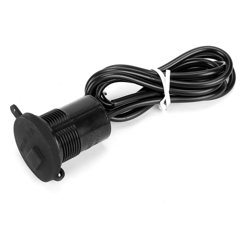 Motorcykel usb billaddare med switch modifierad telefon vattentät usb skoter modifierad mobiltelefon laddare 12v