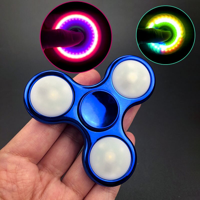 Lichtgevende Stress Relief Speelgoed Fidget Spinner: Default Title