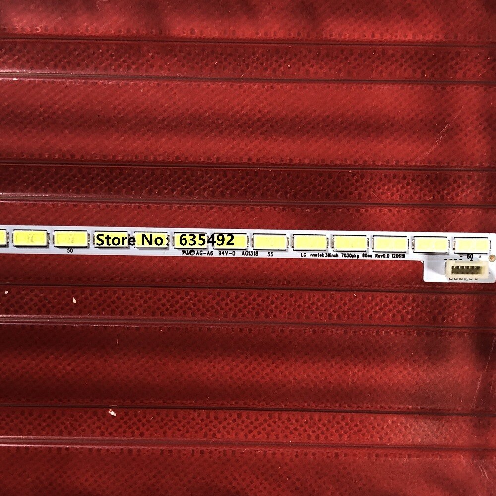 Originele en LED Backlight strip LG Innotek 39 inch 7030PKG 73.39T03.003-0-JS1 VOOR T390HVN01.0 39 inch GLB 60LED 487mm