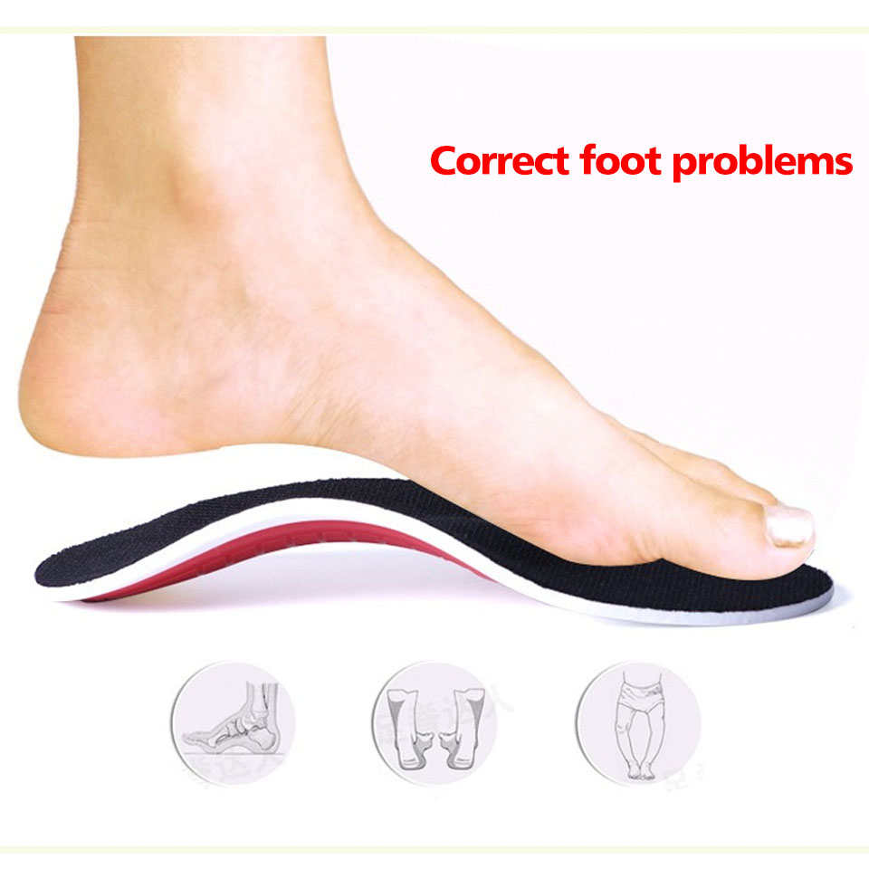 Plantilla ortopédica para hombre y mujer, suela unisex con soporte de arco alto, almohadilla de gel 3D, accesorio para calzado, solución para el dolor de pies, producto de primera