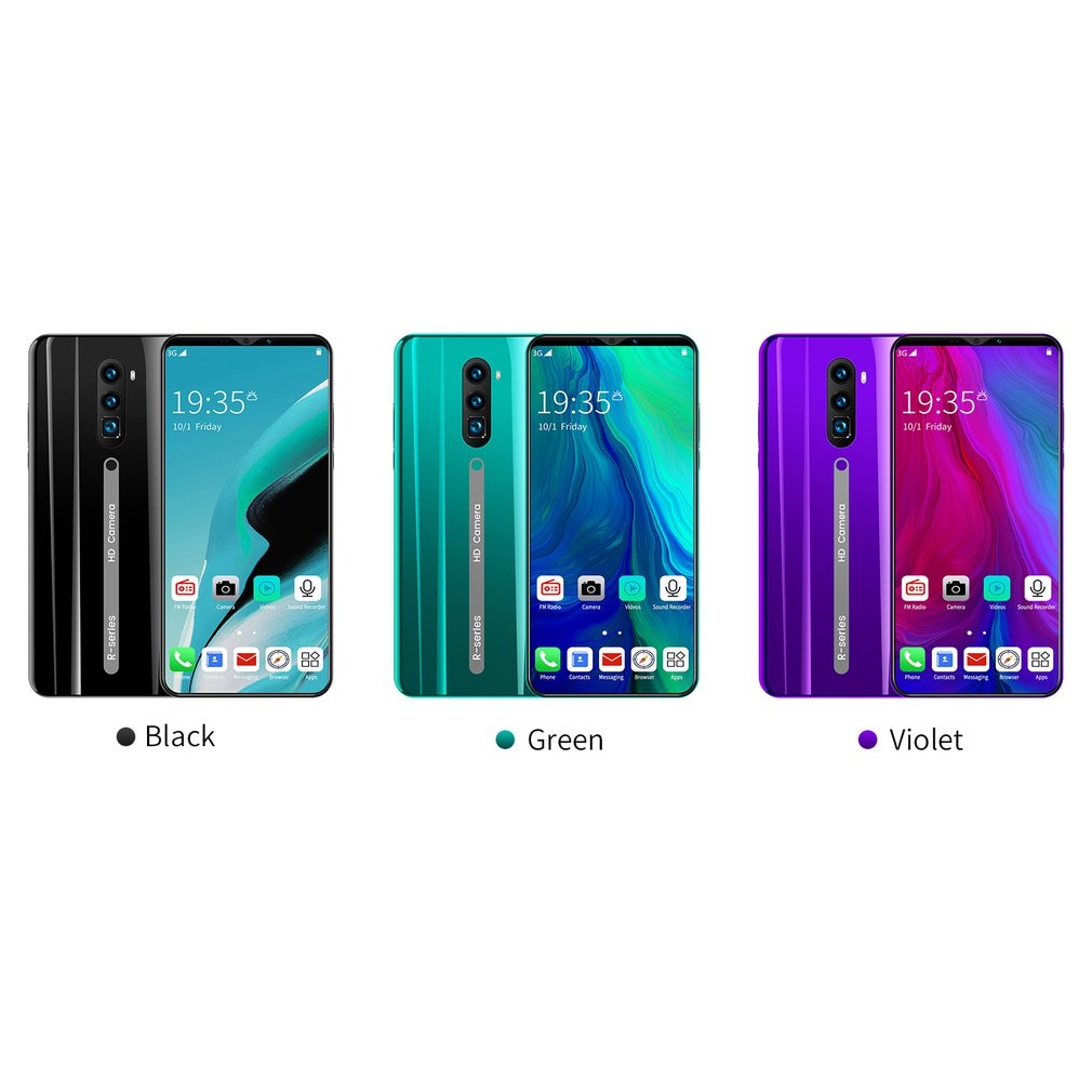 Rino3 Pro 3G Smartphone Da 5.8 Pollici a Schermo Intero Android Hd Dello Schermo di Smartphone Vingerafdruk Sblocco Macchina 512 + 4G flash di Memoria