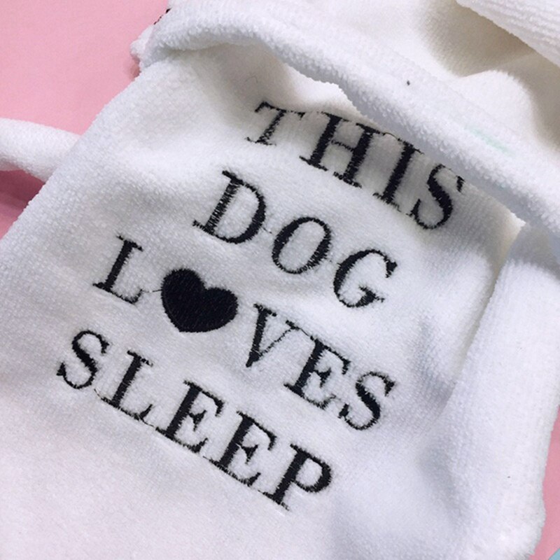 Hond Bathrob Hond Pyjama Slapen Kleding Zachte Huisdier Bad Drogen Handdoek Kleding Voor Voor Puppy Honden Katten Jas Huisdier accessoires